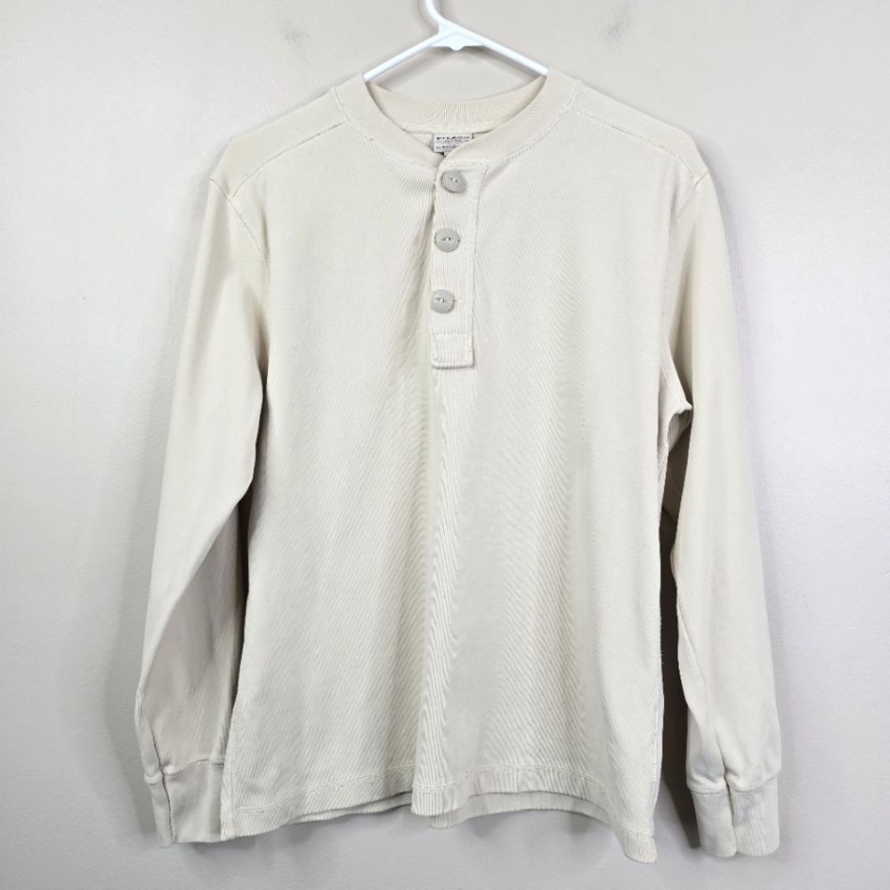 Filson Mens Long Sleeve Minimalistic Cotton Henley Shirt Large